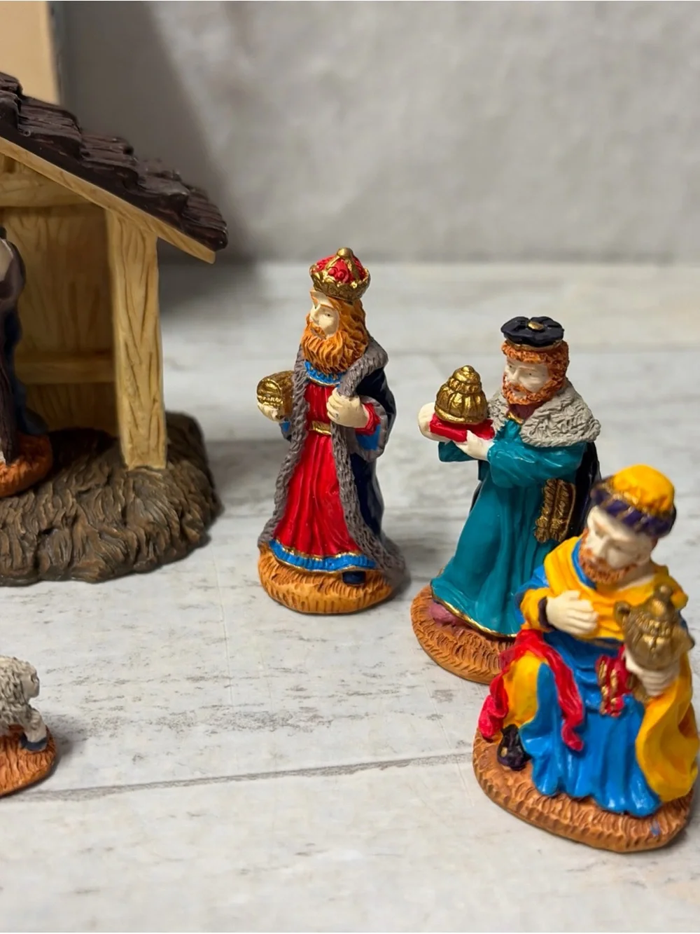 Vintage 1996 Lemax Nativity Set 11 Piece Village Collection Christmas Holiday